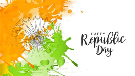 Happy Republic Day With Green Red And Ashoka Chakra 4K 5K HD Republic Day Wallpapers | HD ...