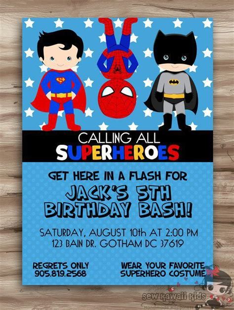 Superhero Birthday Invitations Templates Free | Superhero party invitations, Superhero birthday ...