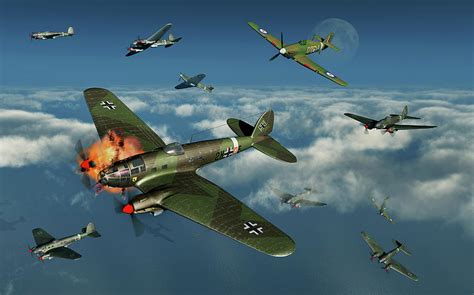 German Heinkel He 111 Bombers Photograph by Mark Stevenson - Fine Art ...