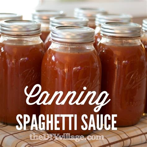 Canning Spaghetti Sauce { Home Preserving } - the DIY village