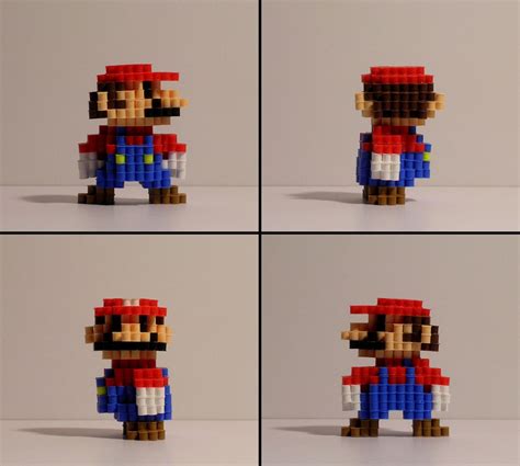 SUPER MARIO BROS. 3D Mario pixel Bead Figure | Etsy