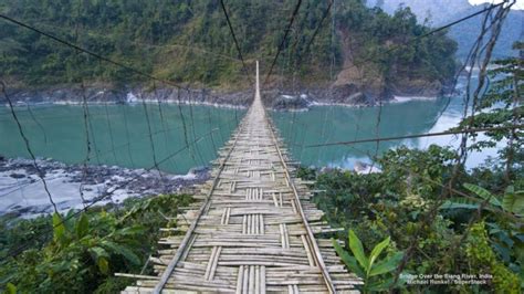 bridge, Over, The, Siang, River, India Wallpapers HD / Desktop and Mobile Backgrounds