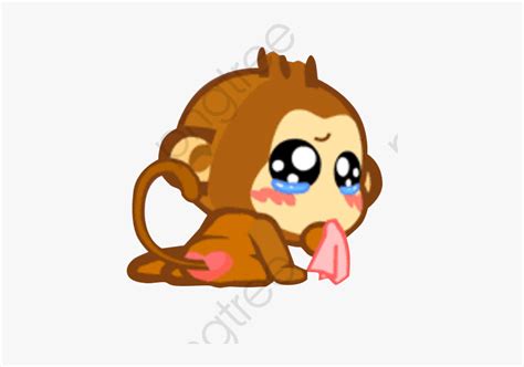 Sad Monkey - Sad Monkey Cartoon Png , Free Transparent Clipart - ClipartKey