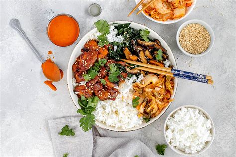 Korean Chicken Bowl with Rice