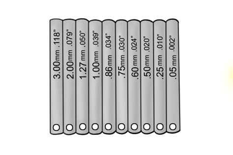 What are the parts of a feeler gauge? - Wonkee Donkee Tools