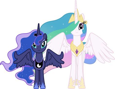 Concerned Princess Celestia and Princess Luna by 90Sigma on DeviantArt