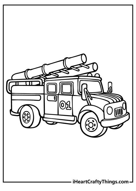 Free Printable Coloring Pages Fire Truck