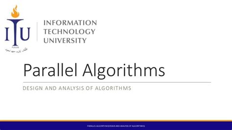 Parallel algorithms