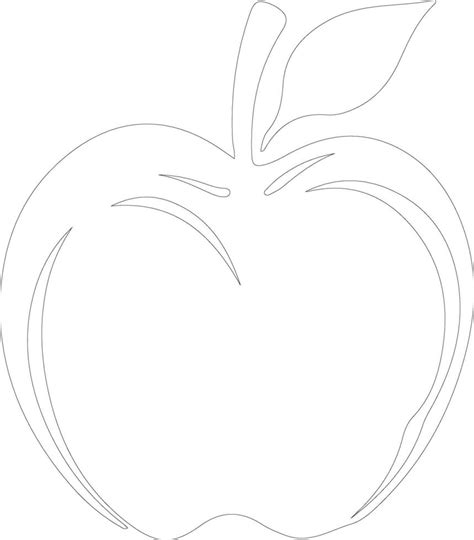 apple outline silhouette 38496408 Vector Art at Vecteezy