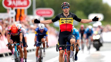 Tour of Britain 2021 - Jumbo Visma's Wout van Aert sprints to victory in Aberdeen to claim ...