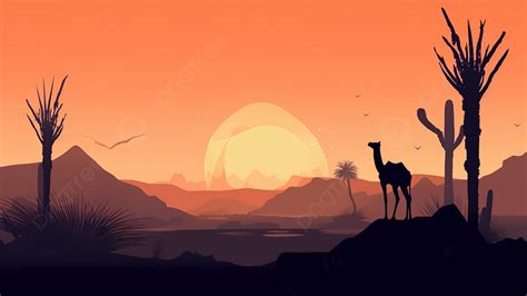 Sunset Desert Sunset Background, Desert, Sand, Sunset Background Image ...