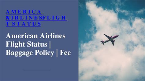 American Airlines Flight Status | Baggage Policy | Fee by ...