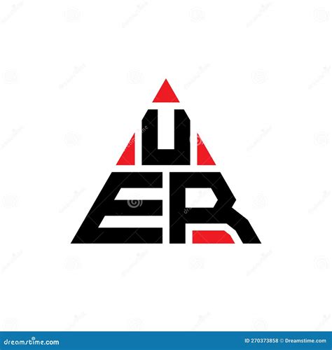 UER Triangle Letter Logo Design with Triangle Shape. UER Triangle Logo Design Monogram Stock ...