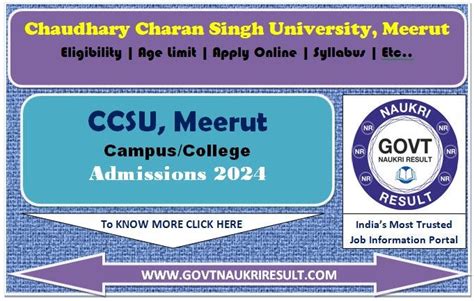 Chaudhary Charan Singh University, CCSU Meerut College and Campus ...