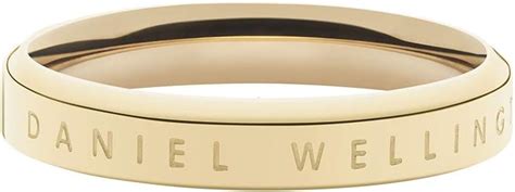 Daniel Wellington Unisex Classic Ring, 52, Gold: Buy Online at Best ...