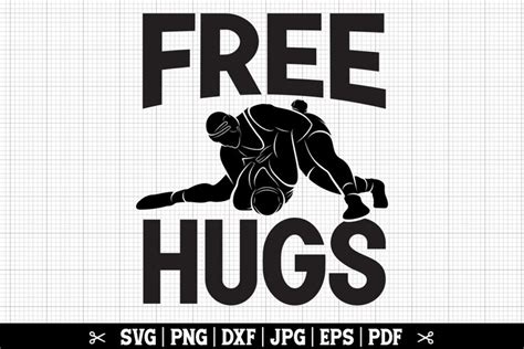 Free Hugs SVG | Funny Wrestling SVG