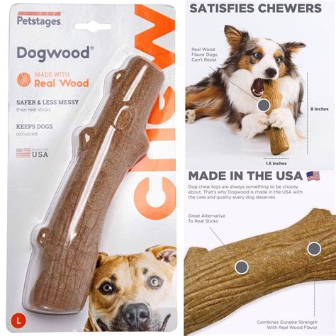 USA MADE LARGE Petstages Dogwood Stick Dog Chew Toy Safe, Natural ...