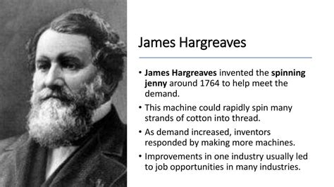 James Hargreaves Inventor Of Spinning Jenny