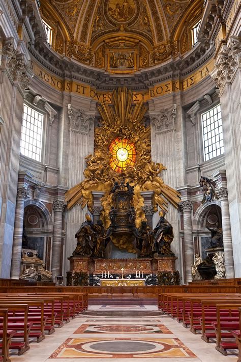 “Chair of Saint Peter” sculpted by Gian Lorenzo Bernini, Italy, Circa ...