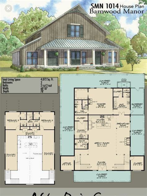 Pin by Val Lucas on Cabins & Cottages | Barn house plans, Barn style house plans, Barn style house