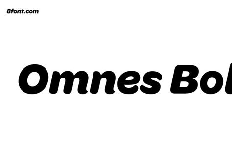 Omnes Bold Regular - Graphic Design Fonts