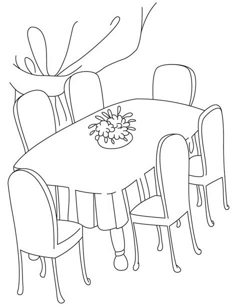 kitchen & dining room table - Clip Art Library