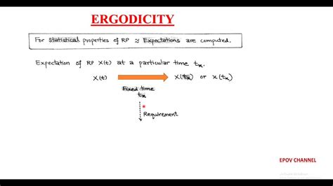 LECT-58: Ergodicity /Ensemble Average/ Time Average - YouTube