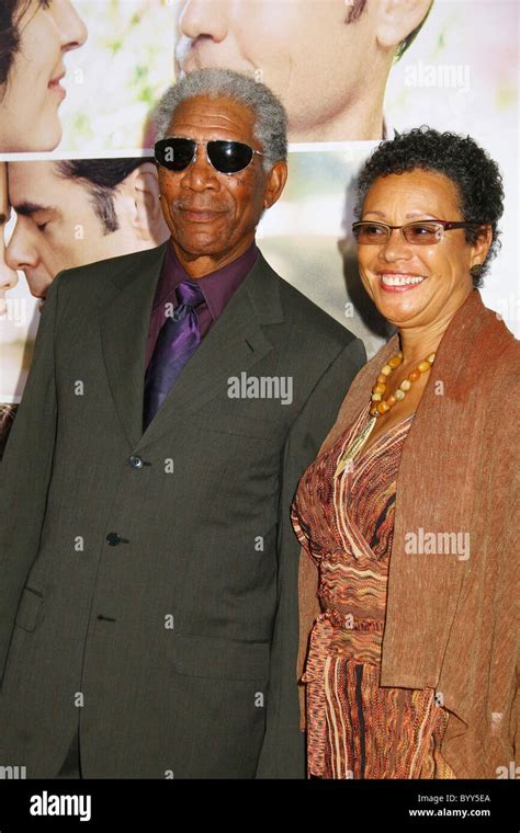 Morgan Freeman and Myrna Colley-Lee Premiere of 'Feast of Love' held at The Academy of Motion ...