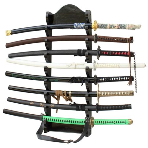 Premium Eight Tier Solid Wall Sword Display