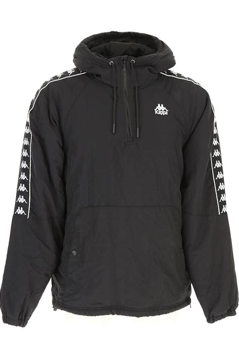 Kappa Synthetic Jacket For Men On Sale in Black for Men - Lyst