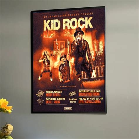 Kid Rock Tour 2023 Poster Designed & Sold By Piper Costa Rica