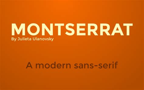 Download Montserrat Family Font OTF, TTF