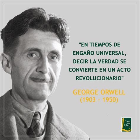 Un día como hoy pero de 1950 falleció el escritor inglés George Orwell famoso por sus obras 1984 ...