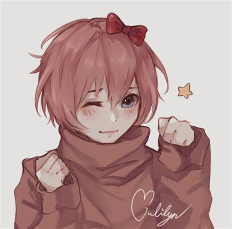 ⚜ — Happy Thoughts~ //Sayori sketch I made for a...