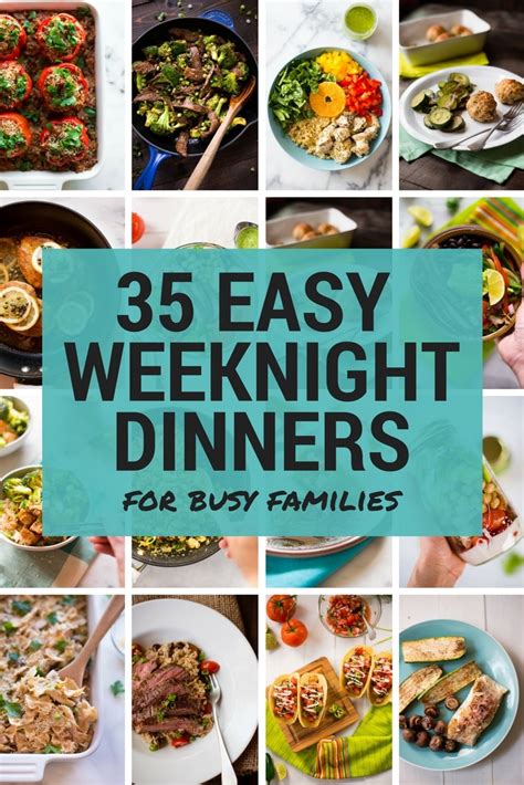 35 Easy Weeknight Dinners for Busy Families • A Sweet Pea Chef