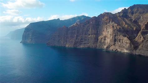 Los Gigantes Cliffs on Tenerife, Aerial View Stock Video Footage 00:26 SBV-324375740 - Storyblocks