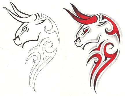 Bull tattoos, Taurus tattoos, Taurus bull tattoos