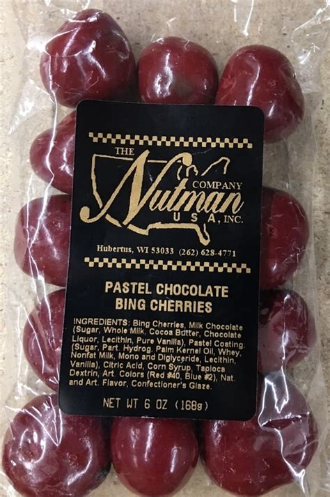 Chocolate Covered Pastel Bing Cherries (6 oz) - The Nutman Company USA ...