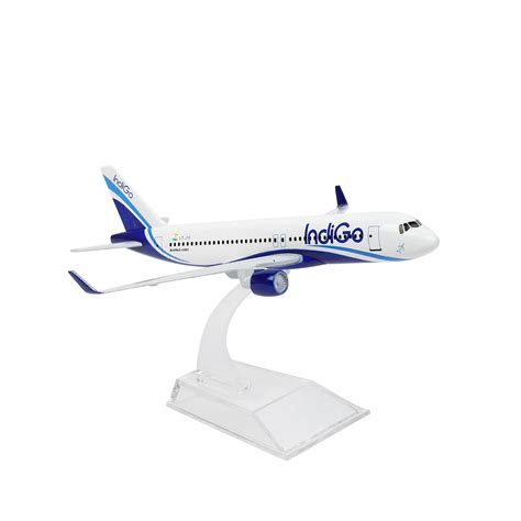 Buy FAVHOME Indigo Airlines A320 16 cm Size Diecast Alloy Metal ...