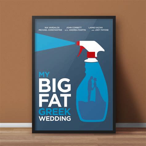 8.5x11 Digital Print / My Big Fat Greek Wedding / Minimalist Movie Poster Art - Etsy