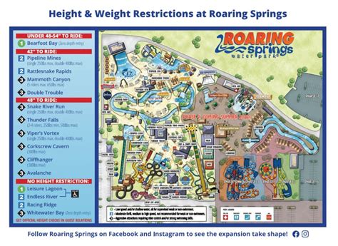 Roaring Springs Water Park Map and Brochure (2021 - 2023 ...