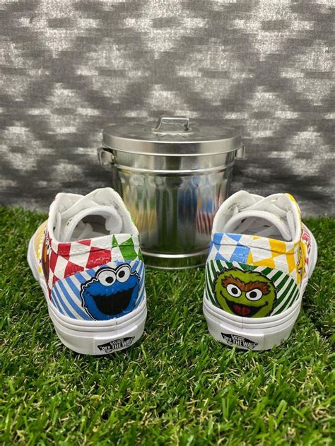 Elmo and Friends Kids Custom Vans Shoes | Etsy | Custom vans shoes, Elmo and friends, Custom vans