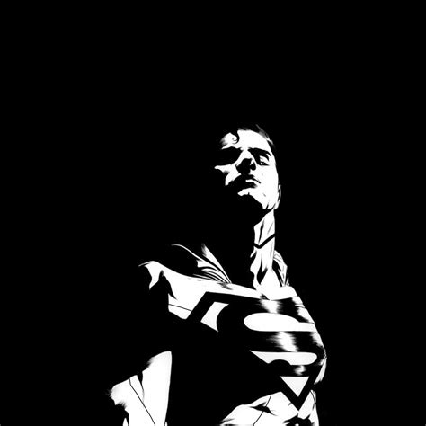 Black and White Superman Wallpapers - Top Free Black and White Superman Backgrounds ...