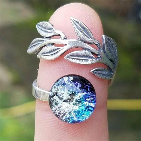 Sterling Silver Cremation Ring Ashes InFused Glass Pet | Etsy | Silver ...