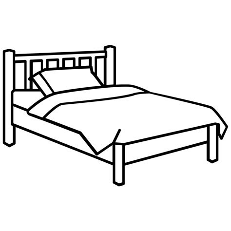 Bed coloring pages to download and print for free