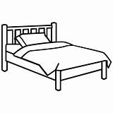 Bed coloring pages To Download And Print For Free sketch template