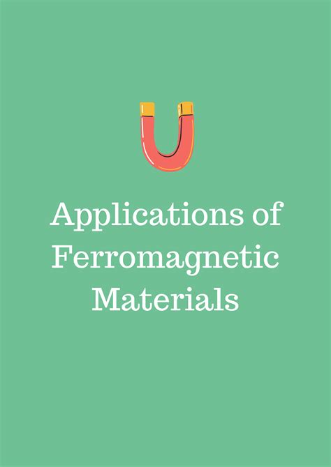 Applications of Ferromagnetic Materials – NSP Journals