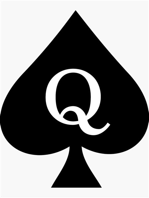 "Queen of Spades Pattern (white)" Sticker for Sale by Dominus101 | Redbubble