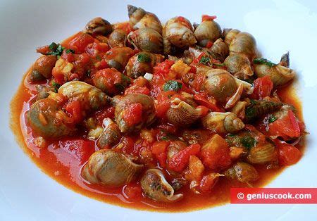 snail recipes italian with picture | How to Make Sea Snails in Tomato ...