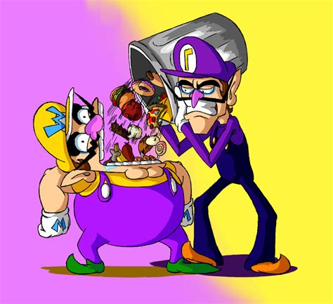 Wario and Waluigi - Feeding Time by Kamicciolo on DeviantArt